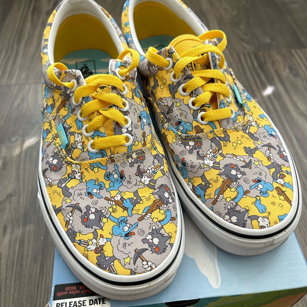 Vans x Simpson “Itchy and Scratchy” canvas sneakers with box